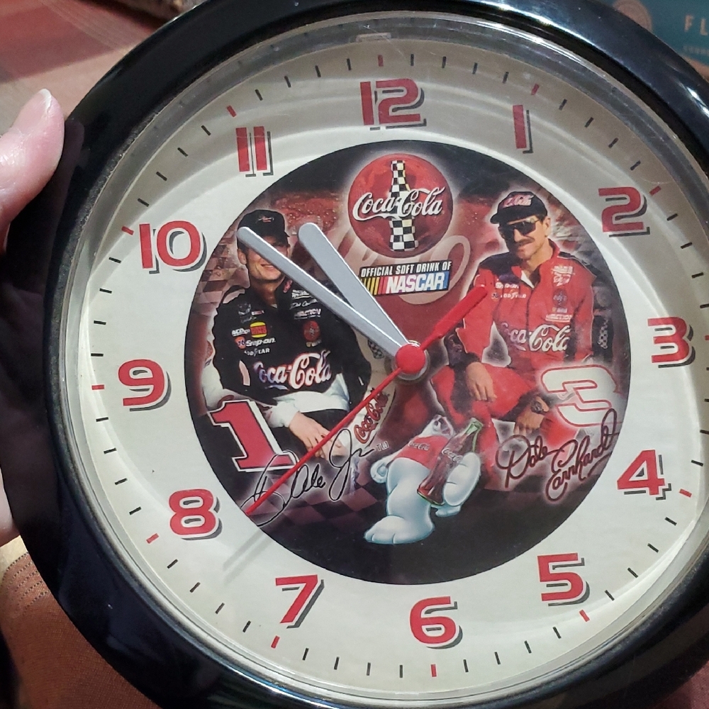Coca Cola Earnhardt Clock